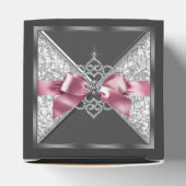 Rosa und schwarze Diamantschnecke 16 Geschenkschachtel (Oben)