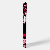 Rosa und schwarze Farbbandfarbe Case-Mate iPhone Hülle (Rückseite / Rechts)