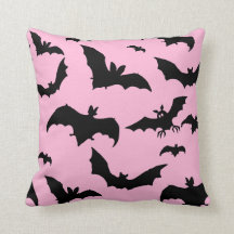 Rosa und schwarze Fledermäuse