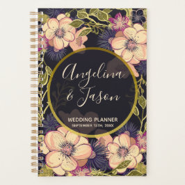 Rosa und schwarze Hochzeit Planer