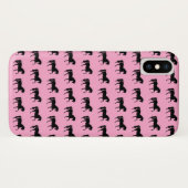 Rosa und schwarze Horse Case-Mate iPhone Hülle (Rückseite (Horizontal))
