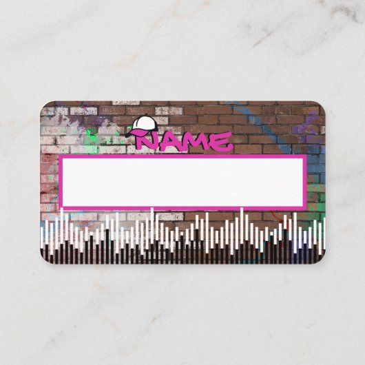 Rosa- und schwarze Hüftpfropfen Begleitkarte (Rückseite)