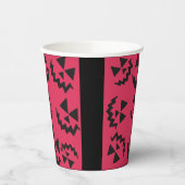 Rosa und schwarze Jack- oder Landebahnen Pappbecher (Links)