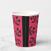 Rosa und schwarze Jack- oder Landebahnen Pappbecher (Rechts)