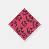 Rosa und schwarze Jack- oder Landebahnen Serviette (Ecke)