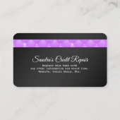 Rosa und schwarze Kreditkarte Diamantenkarte Visitenkarte (Rückseite)
