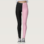 Rosa und schwarze Leggings<br><div class="desc">Machen Sie eine Aussage mit diesen schwarz-rosa Leggings. Für Fitness,  Yoga,  Tanz,  Gymnastik,  Laufen,  Spaß und Leben!</div>