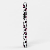 Rosa und schwarze Leoparden Case-Mate iPhone Hülle (Hinten/Rechts)