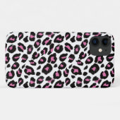 Rosa und schwarze Leoparden Case-Mate iPhone Hülle (Rückseite (Horizontal))