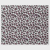 rosa und schwarze Leoparden Geschenkpapier (Flach)