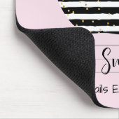 Rosa und schwarze Liebe Lehrerin Leben Mousepad (Ecke)