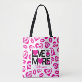 Rosa und schwarze Liebe Mehr Tasche