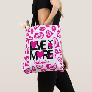 Rosa und schwarze Liebe Mehr Tasche