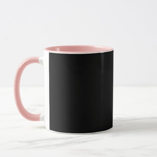 Rosa und schwarze Lipstick Tasse (Links)