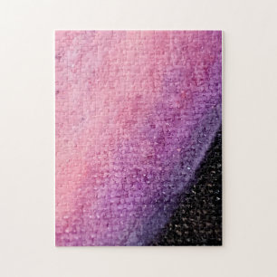 Rosa und schwarze Malerei Puzzle