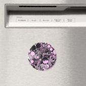 Rosa und schwarze Marmorflöte Kunstwerke Moderne K Magnet (In Situ (Geschirrspüler))