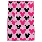 Rosa und schwarze Maus Ohren Mittlere Geschenktüte (Rückseite)