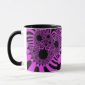 Rosa und schwarze Mod Tasse (Links)