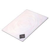 Rosa und Schwarze Monogramm Notizblock (angewinkelt)