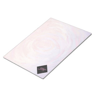 Rosa und Schwarze Monogramm Notizblock