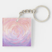 Rosa und Schwarze Monogramm Schlüsselanhänger (Rückseite)