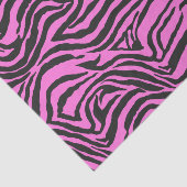 Rosa und schwarze Neon Zebra Print Decoupage Seidenpapier (Ausschnitt)