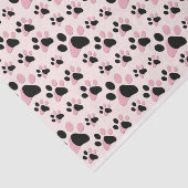 Rosa und schwarze Paste Seidenpapier (Ausschnitt)