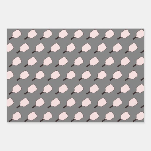 Rosa und schwarze Pflückenverpackungsblätter von 3 Geschenkpapier Set (Vorderseite 2)