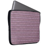 Rosa und schwarze Raute Laptopschutzhülle (Vorne Rechts)