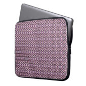 Rosa und schwarze Raute Laptopschutzhülle (Vorderseite Links)