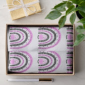 Rosa und schwarze Regenbogen Fledermäuse Weißes Ha Seidenpapier (Geschenk)