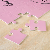 Rosa und schwarze Romantik Puzzle (Seite)