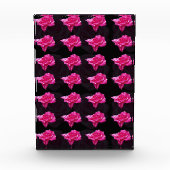 rosa und schwarze Rose, Fotoblock (Vorderseite)
