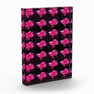 rosa und schwarze Rose, Fotoblock