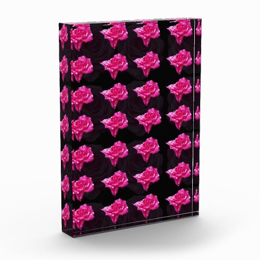 rosa und schwarze Rose, Fotoblock (Links)