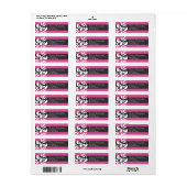 Rosa und schwarze Rücksendeadresse (Vorne)