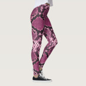 Rosa und schwarze Schlange Leggings (Rechts)