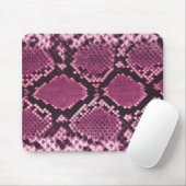 Rosa und schwarze Schlange Mousepad (Mit Mouse)