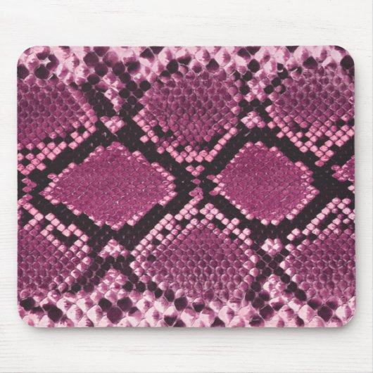Rosa und schwarze Schlange Mousepad (Vorne)