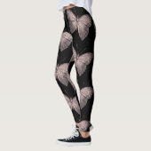 Rosa und schwarze SchmetterlingLeggings Leggings (Links)