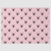 Rosa und schwarze Spinnen Seidenpapier (Vorderseite)