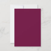 Rosa und schwarze Spitzen-Hochzeit speichern Sie d Save The Date (Rückseite)