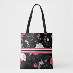 Rosa und schwarze Tasche