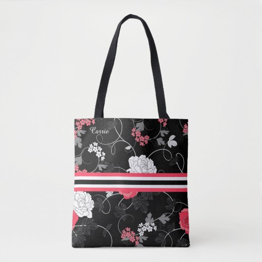 Rosa und schwarze Tasche (Vorderseite)