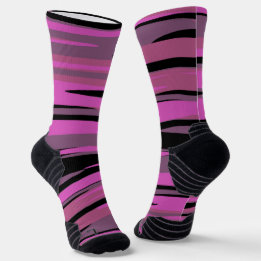 Rosa und schwarze Tiger-Camouflage Socken