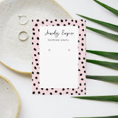 Rosa und schwarze Verdiener Visitenkarte