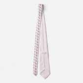 Rosa und schwarze Vögel auf einem Baumzweig-Muster Krawatte (Rückseite)