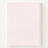 Rosa und schwarze Vögel auf einem Baumzweig Notizblock (Rückseite)