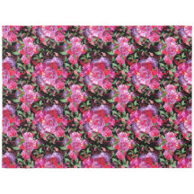 Rosa und schwarze Wasserfarbe Fuchsia Blüten