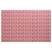 Rosa und schwarze XOXO Stoff (Yard (91,4 cm))